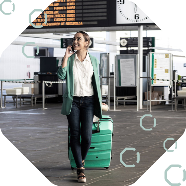 Airport operations security check point screening passenger FIDS displays