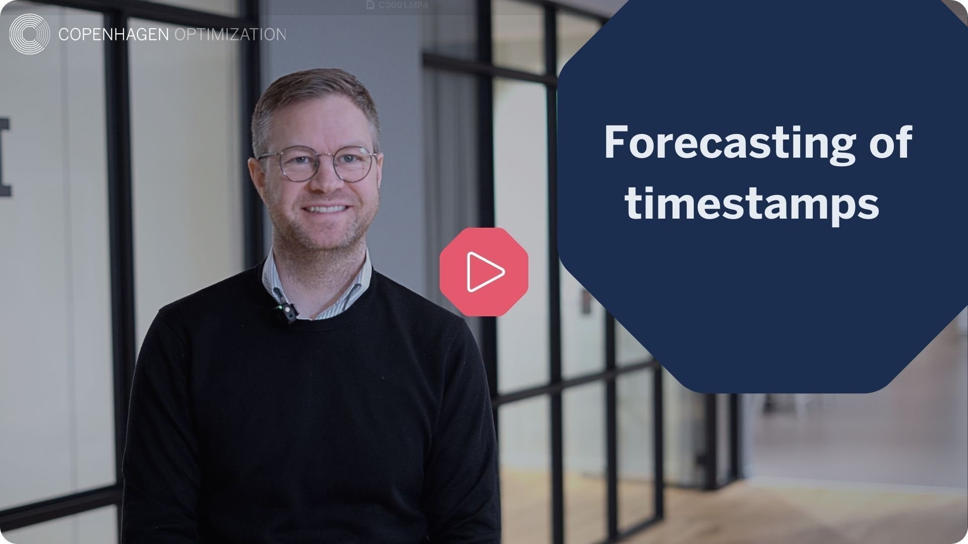 A thumbnail of a webinar where our team member describes forecasting of timestamps